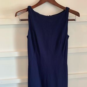 MMLefleur Stretch cotton twist shoulder dress